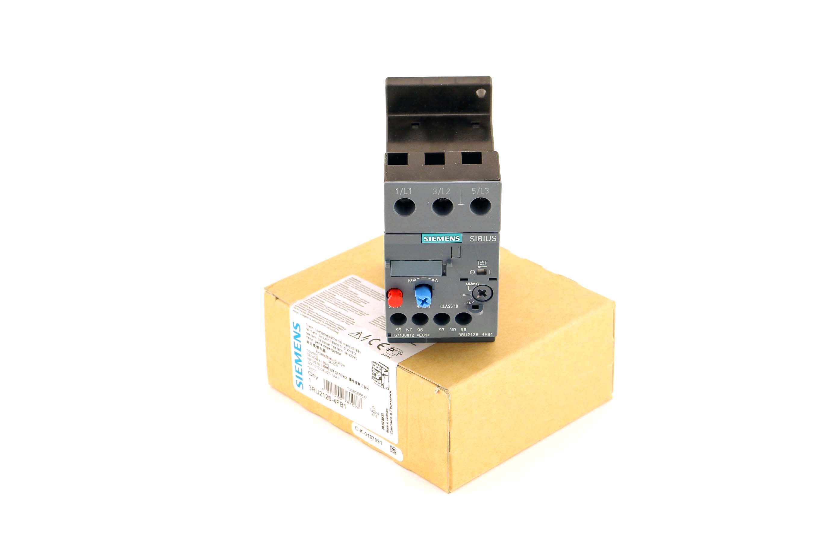 Siemens 3RU2126-4FB1 OVERLOAD RELAY CL10 S0 34-40A SCREW — Electronics & PCBs