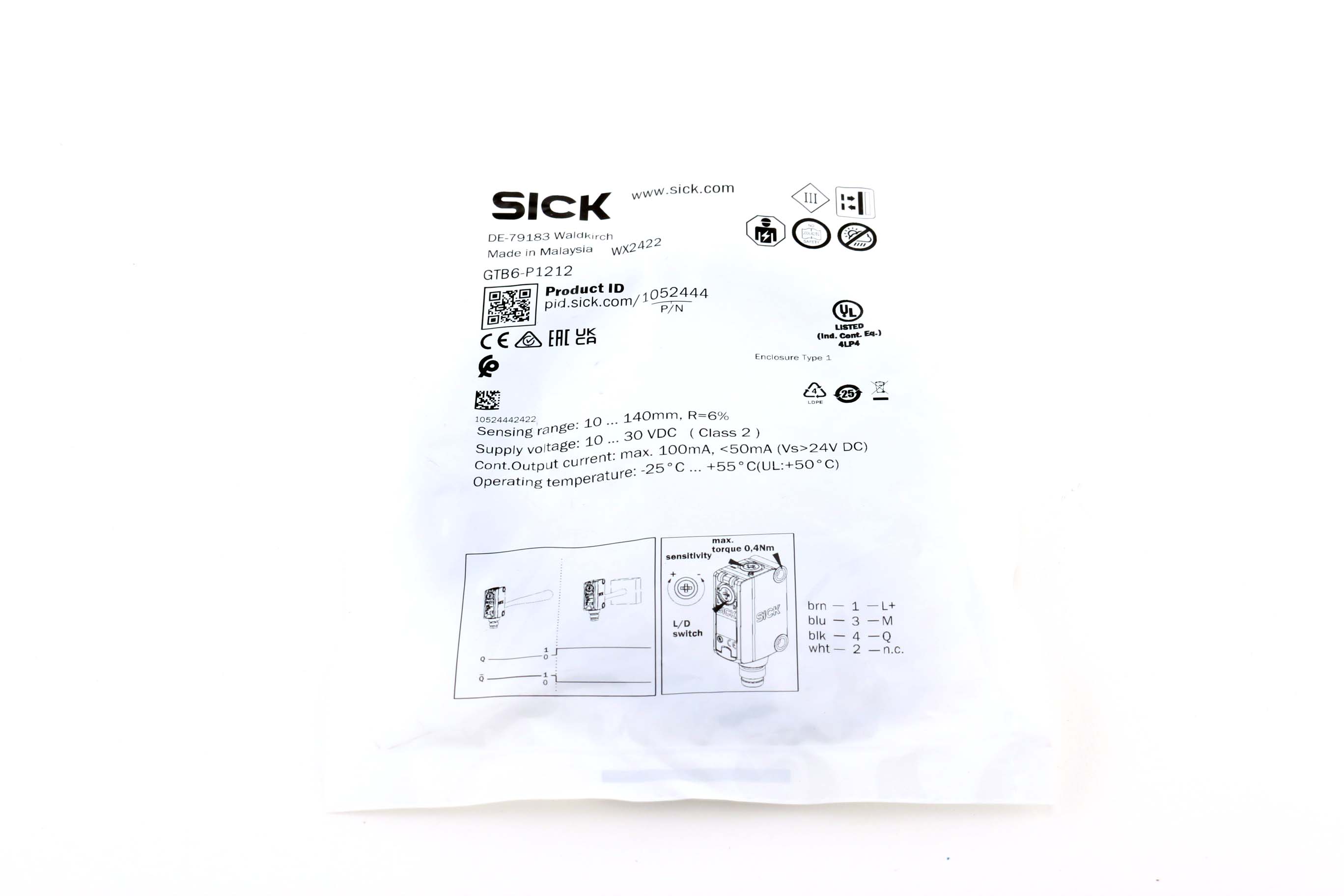 GTB6-P1212 Sick, Optical & Photoelectric Sensors